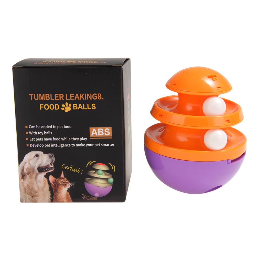 Interactive Pet Leaking Food Tumbler Ball Dog Treats The Ball